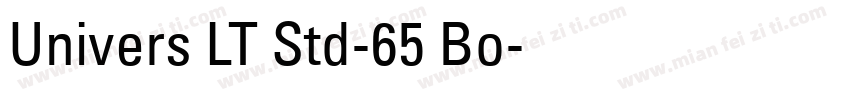Univers LT Std-65 Bo字体转换